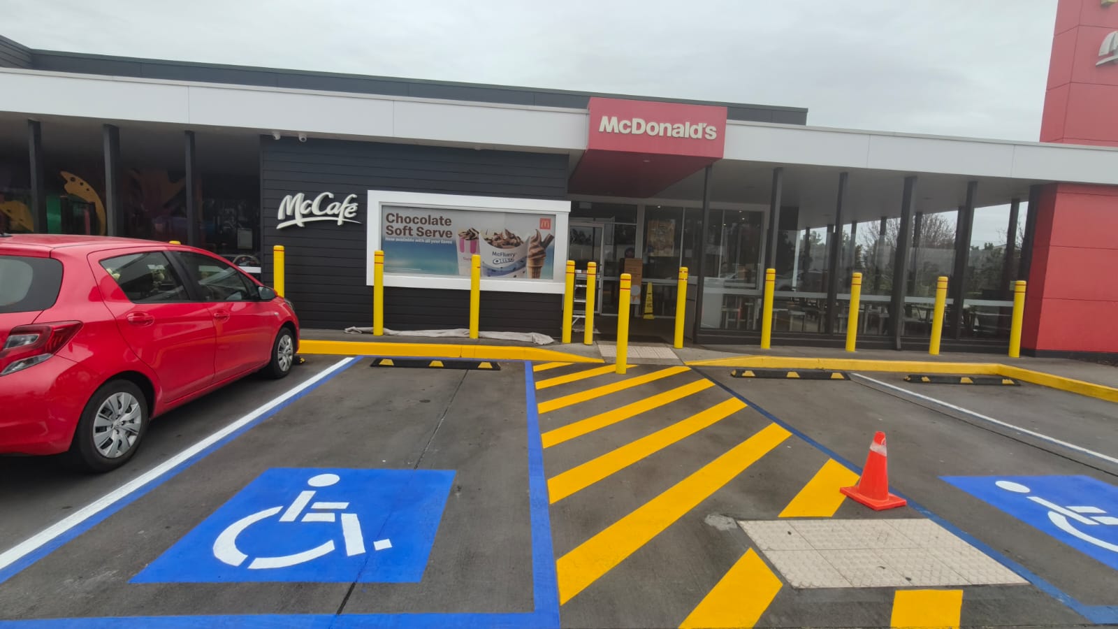 McDonalds external painting & linemarking